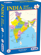 Frank India Map (108 Pieces) Jigsaw Puzzle Set with States For Kids 6 Years And Above
