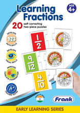 Frank Learning Fractions Jigsaw 20 Self Correcting 2 Pcs Puzzel ,40 Pc, For 4 Years Up Kids