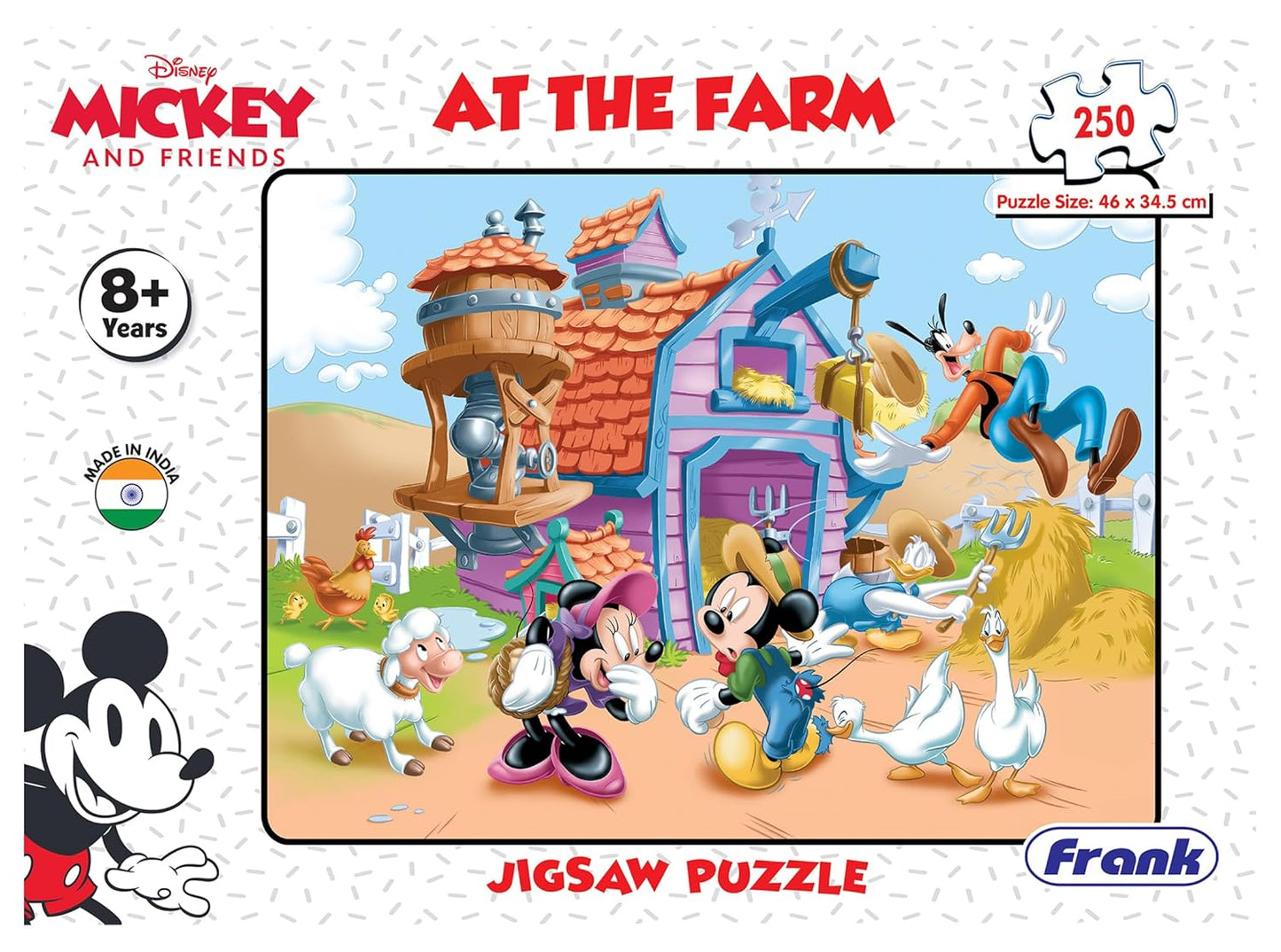 Frank Disney Mickey Mouse - at The Farm Jigsaw Puzzle (250 Pieces)