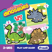 Frank In Water,With Wing And Dinosaurs Pack Of 3 Puzzles For Kids