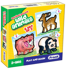 Frank The Jungle(First),Animals(First) And Wild Animals Puzzles Pack Of 3 For Kids