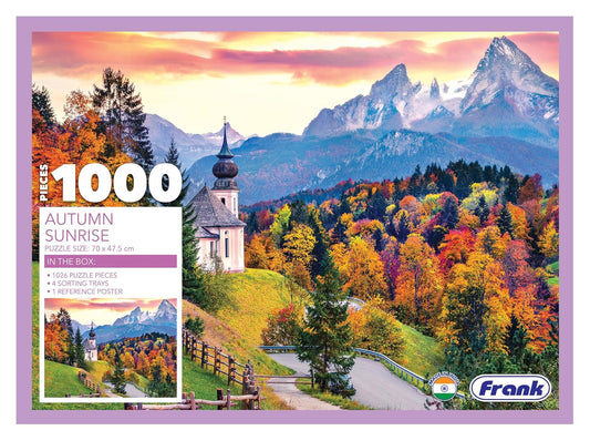 Frank Autumn Sunrise Jigsaw Puzzle (1000 Pieces) for Adults and Kid