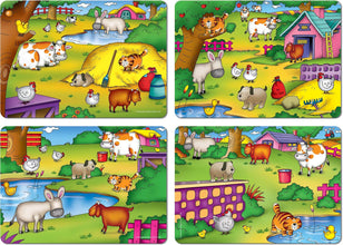Frank Farm Frolic  4 Puzzel Board, 24 Pc, Animal Educuational Game For 3 Years Above Kids