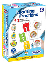 Frank Learning Fractions Jigsaw 20 Self Correcting 2 Pcs Puzzel ,40 Pc, For 4 Years Up Kids