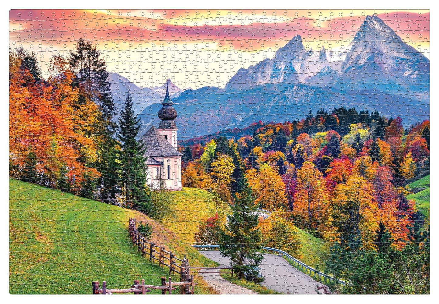 Frank Autumn Sunrise Jigsaw Puzzle (1000 Pieces) for Adults and Kid