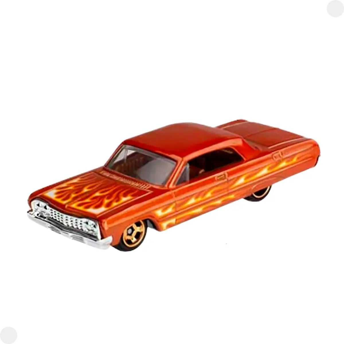 Hot Wheels Hw Flames Cars Pack Of 5 For Kid's(Multicolor)