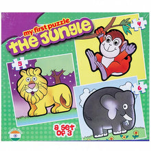 Frank The Jungle(First),Animals(First) And Wild Animals Puzzles Pack Of 3 For Kids