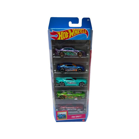 Hot Wheels Hw Drift Metal Body Cars Pack Of 5 For Kid's(Multicolor)