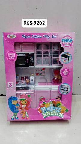 Annie Plastic Regal Kitchen Play Set Multicolor For Smart Kids Age 3 Year & Up