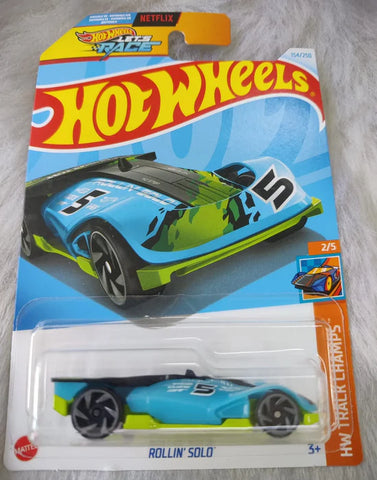 Hot wheels Rollin' Solo Racing Car For Kids Ages 3 Year And Up
