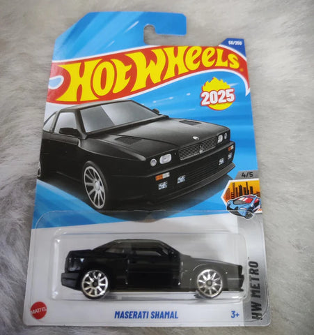 Hot Wheels MASERATI SHAMAL Black Metal Car For All Ages