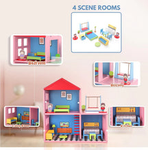 Wooden Doll House For Kids