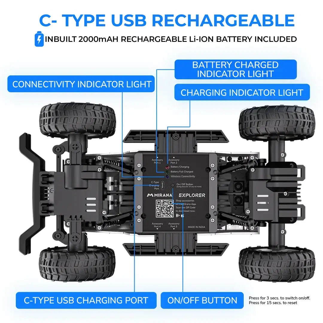 Explorer 2WD The Smart Toy - App Controlled