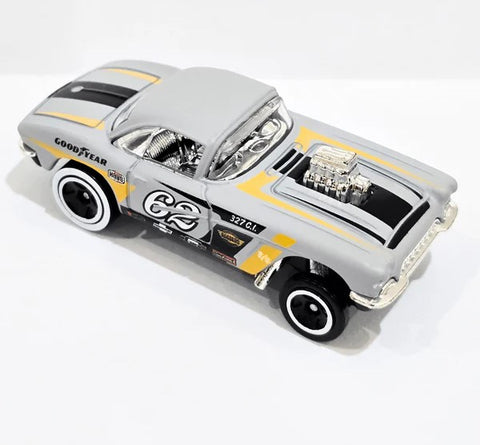 Hot Wheels ‘62 CORVETTE GASSER Metal Grey Car For All Ages