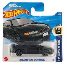 Hot Wheels Nissan Skyline Gt-r(Bnr32) Black Car For Kid's