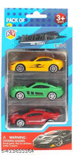 Kv Toys Metal Car Die-Cast 1.64 Scale Multicolor Pack Of 3 For Kids 3 Year And Above