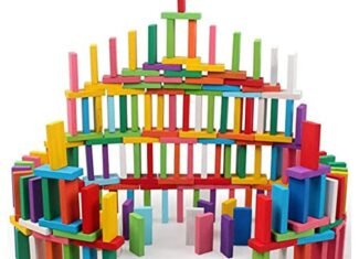 120 pcs Colorful Domino Block Set for Kids Educational...