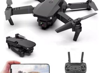 Toyterra Foldable Toy Drone with HQ WiFi Camera Remote...