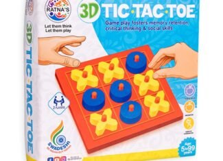 Toyterra’s 3D Tic Tac Toe Classic Mind Challenging...