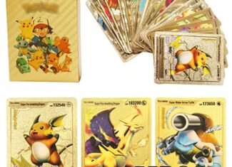 Toyterra Playing Cards 55 PCS Golden Foil Card Assorted...