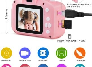 Kids Camera for Girls Boys, Kids Selfie Camera Toy...