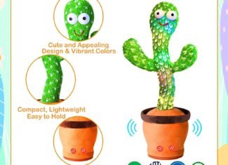 Toyterra Rechargeable Toys Talking Cactus Baby Toys...